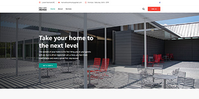 A screenshot of the homepage of Man Wah Aluminum's website.