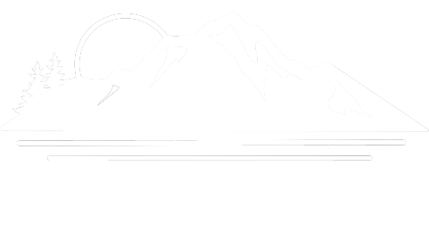 The logo for Novia Media, which contains mountains, a rising sun, and the ocean.